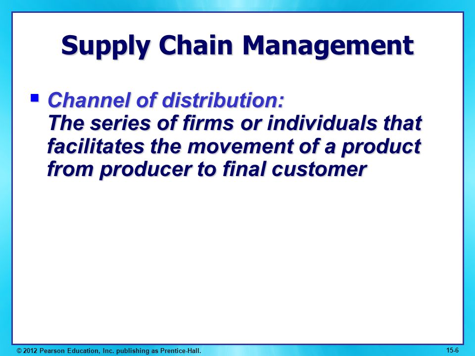 Hp logistics and supply chain management